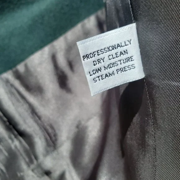 Vintage Jones New York Forest Green Wool Blazer Size 6 - Picture 6 of 10